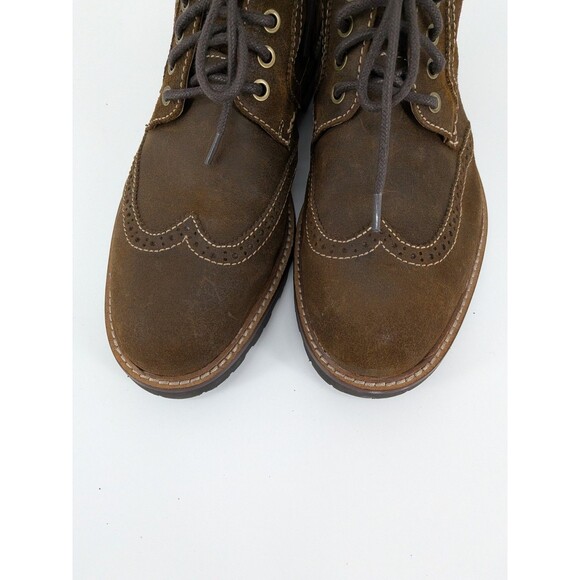 Florsheim Wingtip Chukka Boots Leather Mens 10.5 Lace Up Classic Brown main image 6